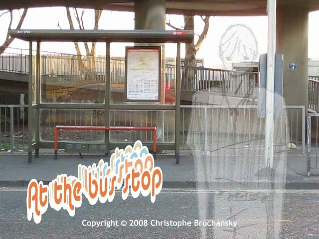 At the bus stop, 2008